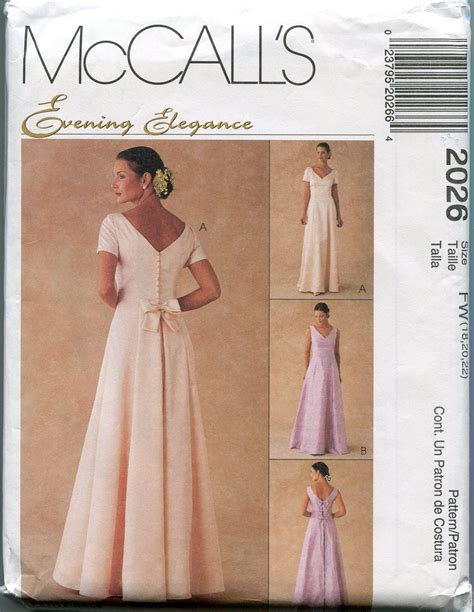 mccalls wedding gown patterns